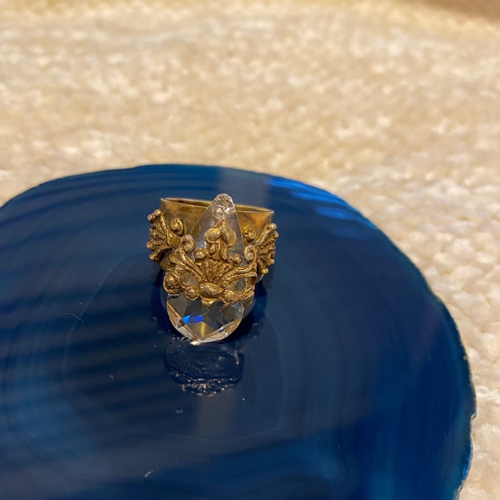 Beautiful Crystal Statement Ring 925 (7) - image 1